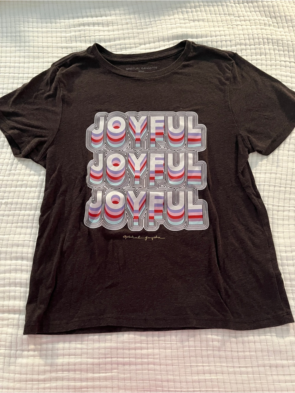 JOYFUL Spiritual Gangster Graphic Tee - dark grey